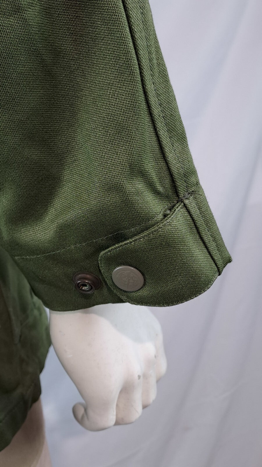 Genuine Surplus Hungarian Army Field Jacket Badged Canvas 38-40" Olive (3057B)