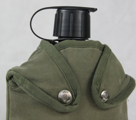 Genuine Surplus Dutch Army Plastic Water Bottle 1.5ltr with French Army Cover