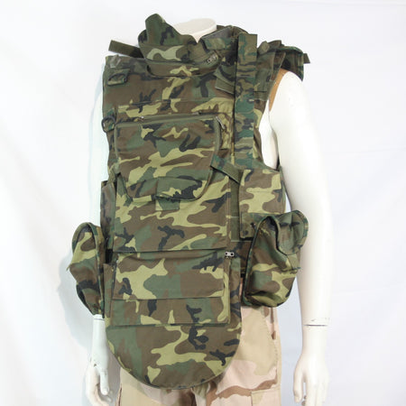 Spanish Military Body Armour Cover with Kevlar Genuine Surplus Camo Small 3968