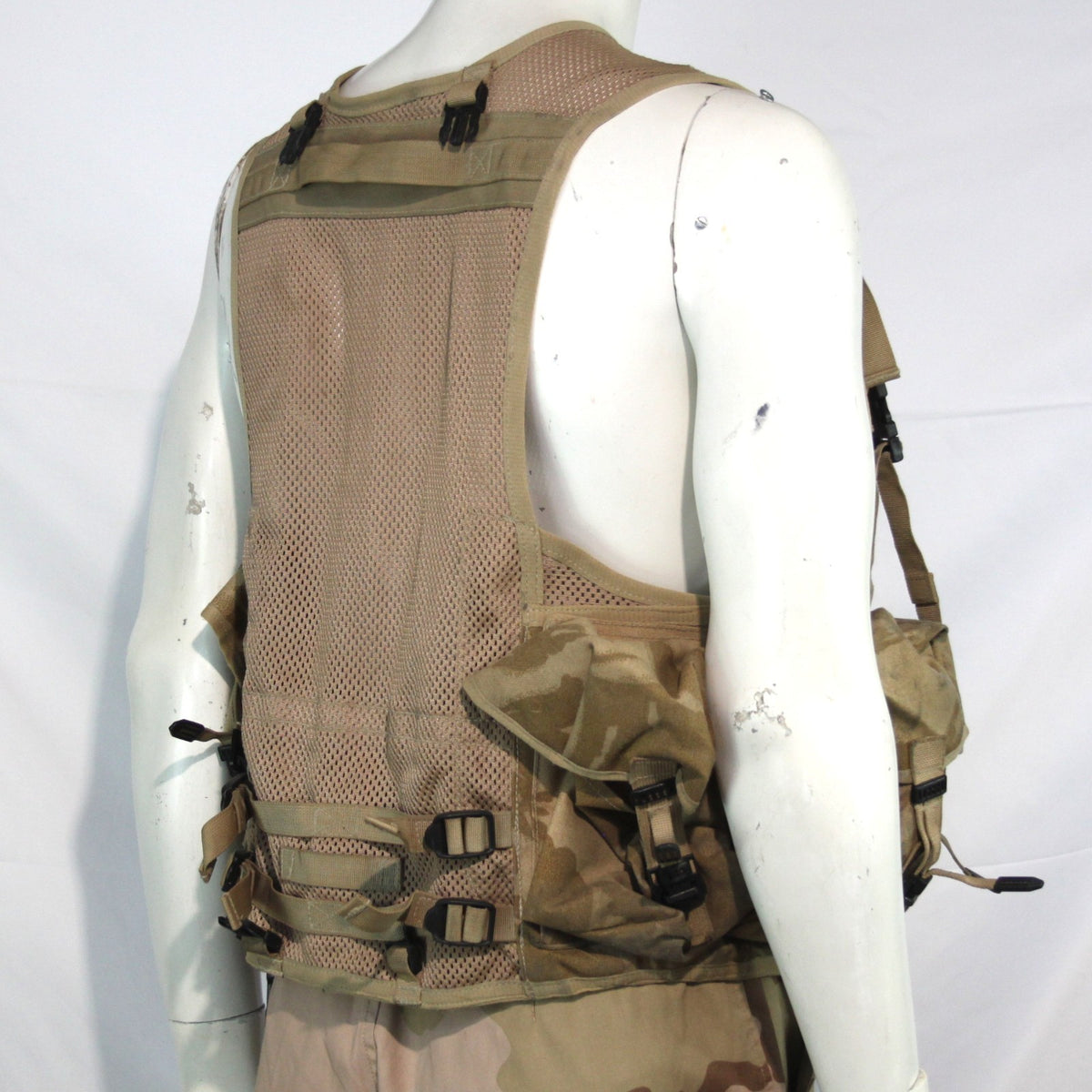 Genuine Surplus British Army Desert Assault Vest Action Vest Pouches Camo 3332