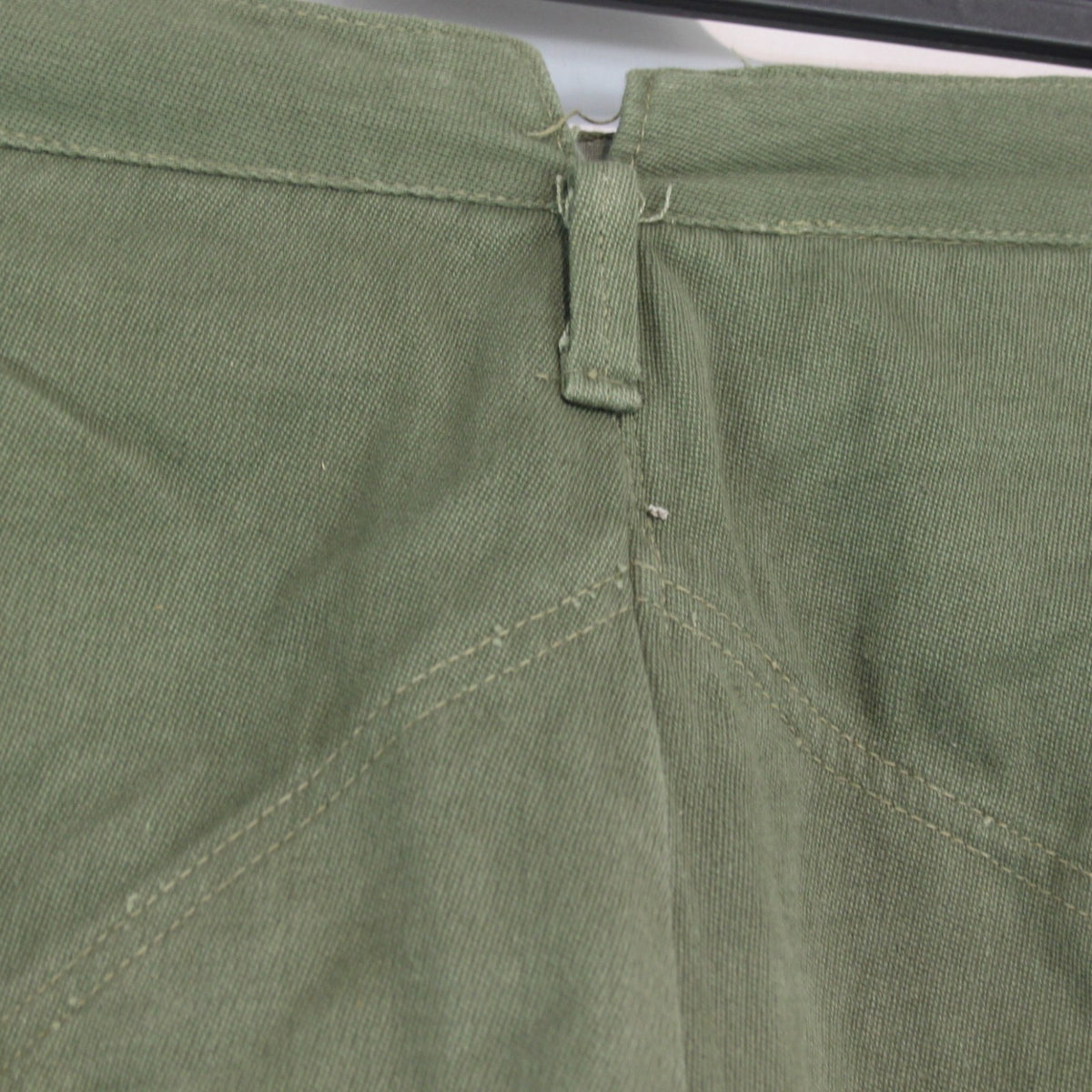 Genuine Surplus Romanian Vintage Trousers Olive with Stirrups 34" Waist (3671)