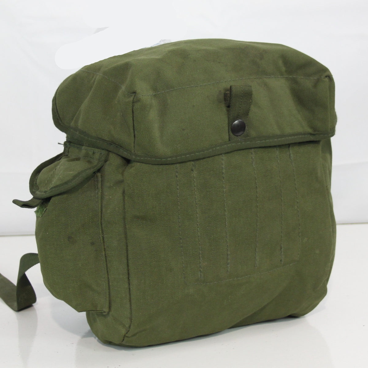 Genuine Surplus British Respirator Pack Plain Olive Green Side Bag 3401