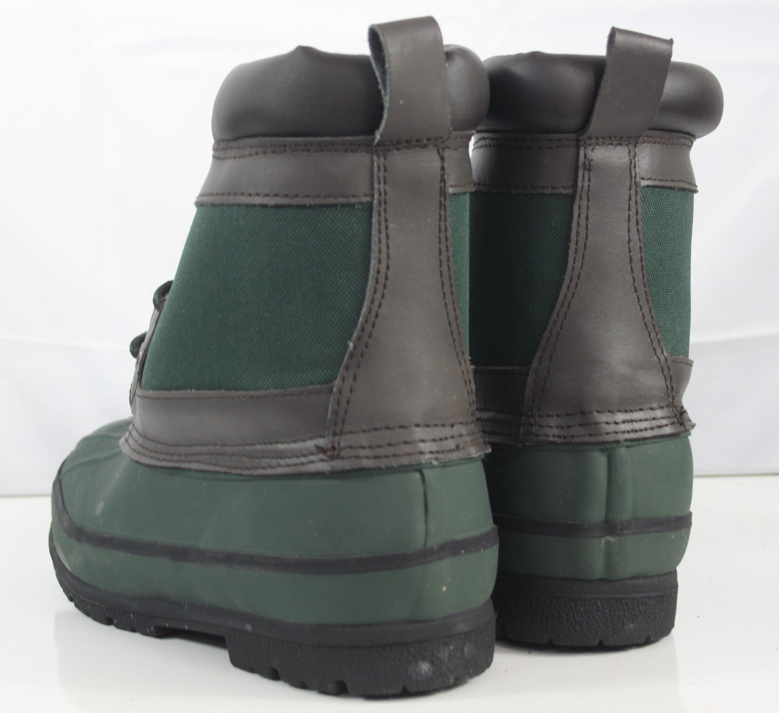 Highlander Morton Rubber & Canvas Warm Fleece Lined Ankle Boots Green Gardening