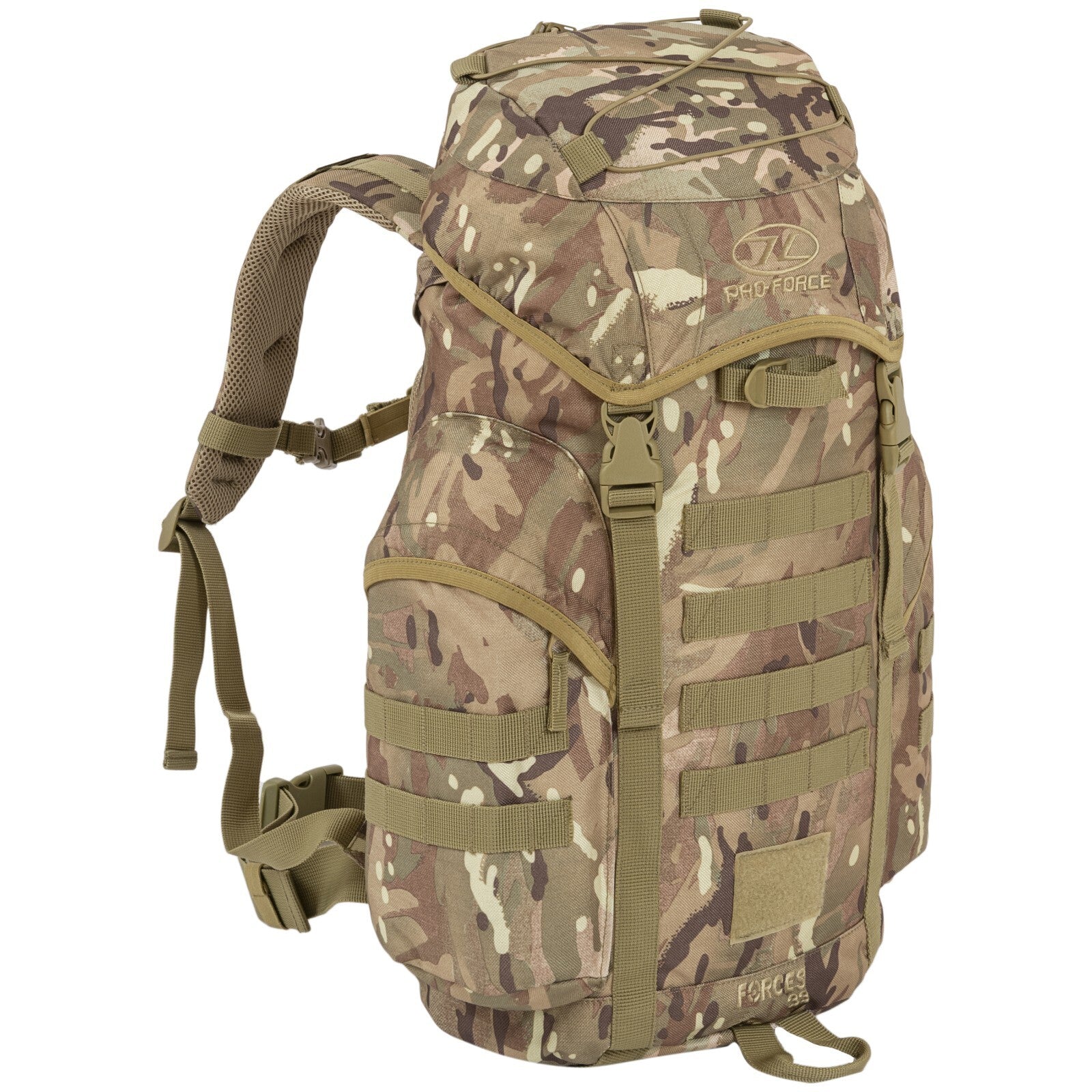 Highlander Forces 33L Rucksack Backpack Bergen Military Camo Olive Black