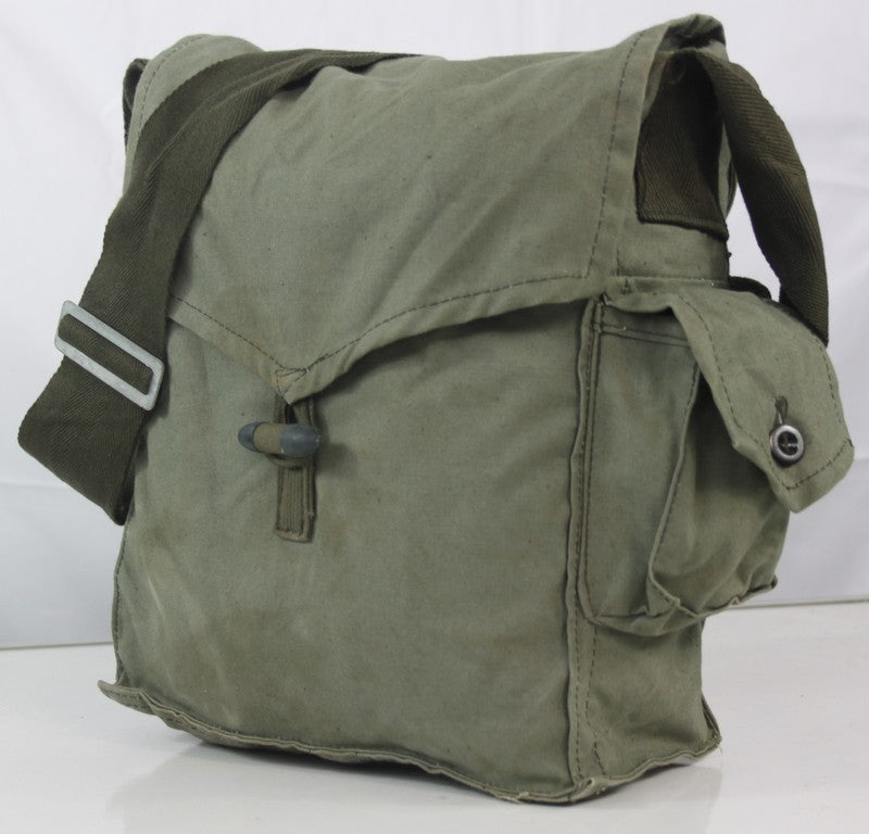 Vintage Army Small Side Bag Canvas Genuine Surplus Bulgarian Cold War (4003)