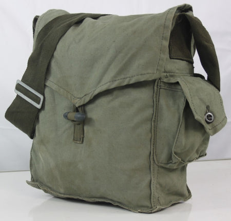 Vintage Army Small Side Bag Canvas Genuine Surplus Bulgarian Cold War (4003)