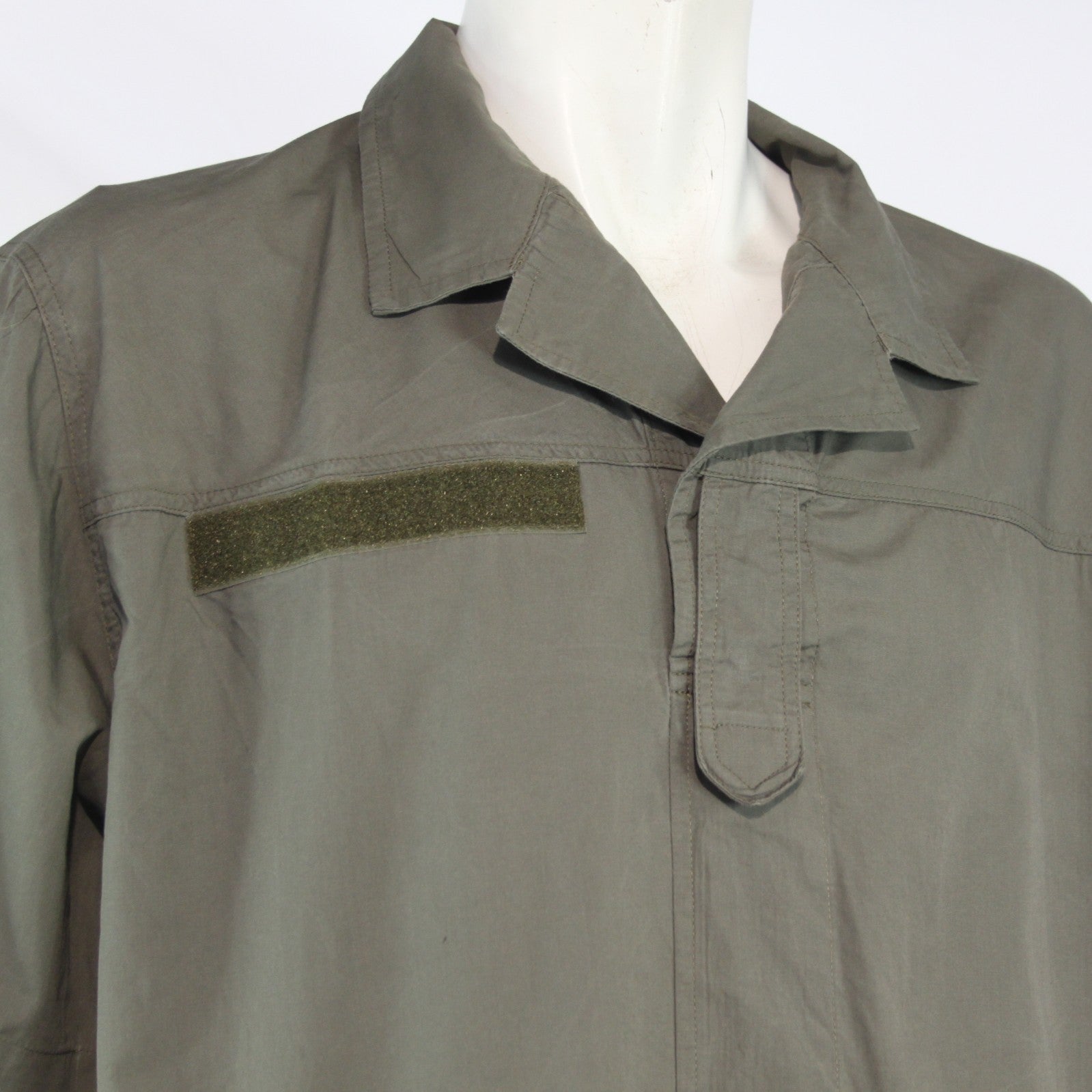 Genuine Surplus Austrian Overhead Shirt 100% Cotton Olive Green 44-46" (4064)