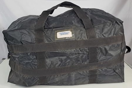 French Military College Holdall Black Duffle Bag Zipped Genuine Surplus (1637)