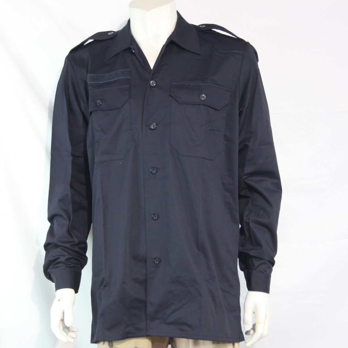 Dutch Navy Shirt Navy Blue Long Sleeve Genuine Surplus 40-42" Tall  (4221)