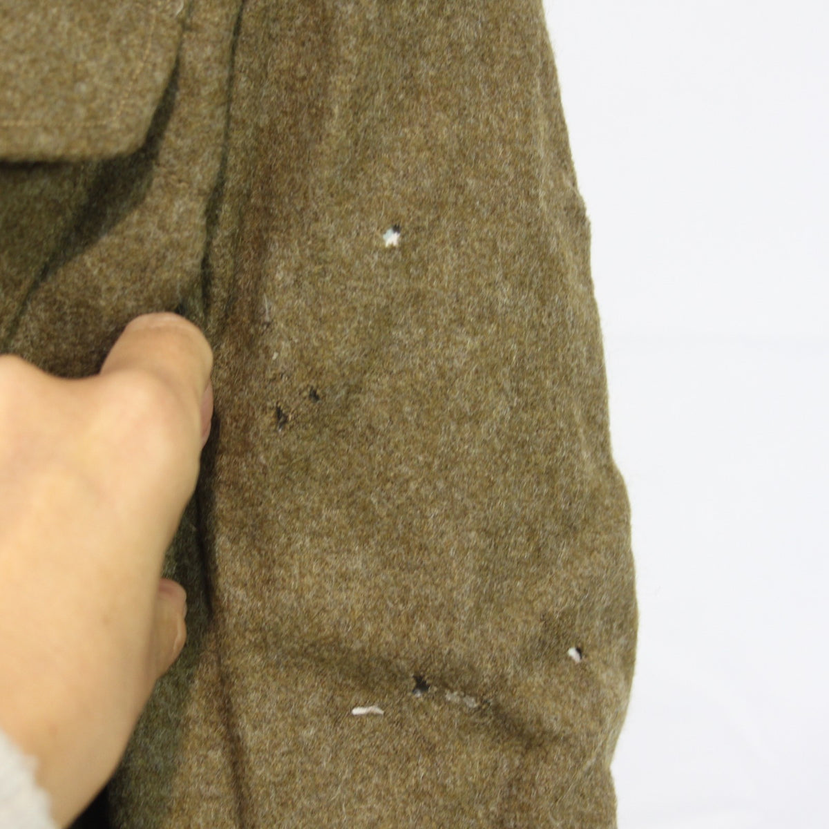 1954 British Army Battle Dress Short Uniform Jacket Wool 38" Chest Brown (3542)