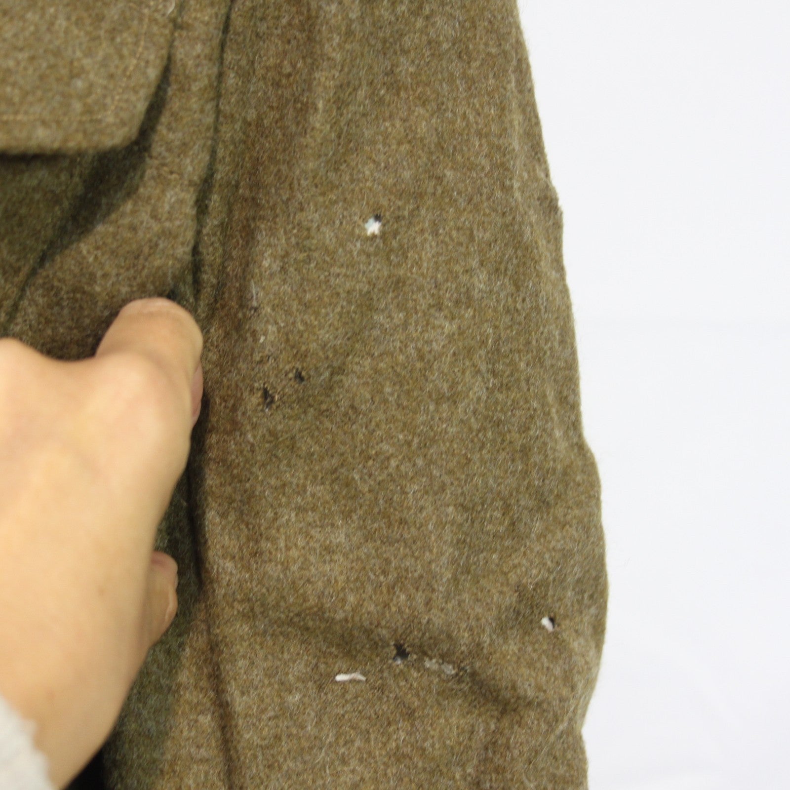1954 British Army Battle Dress Short Uniform Jacket Wool 38" Chest Brown (3542)