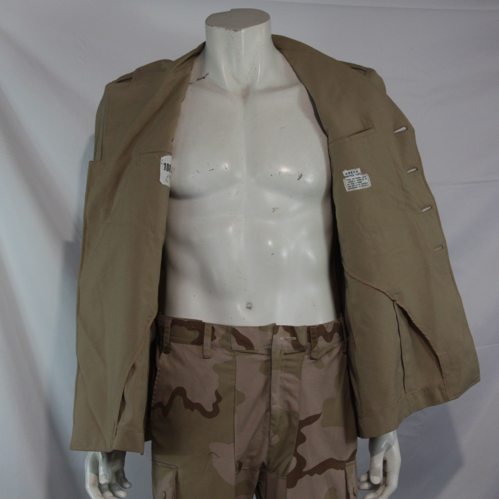 Genuine Surplus French Army Dress Jacket Uniform Smart Sand 40" Chest (3768)