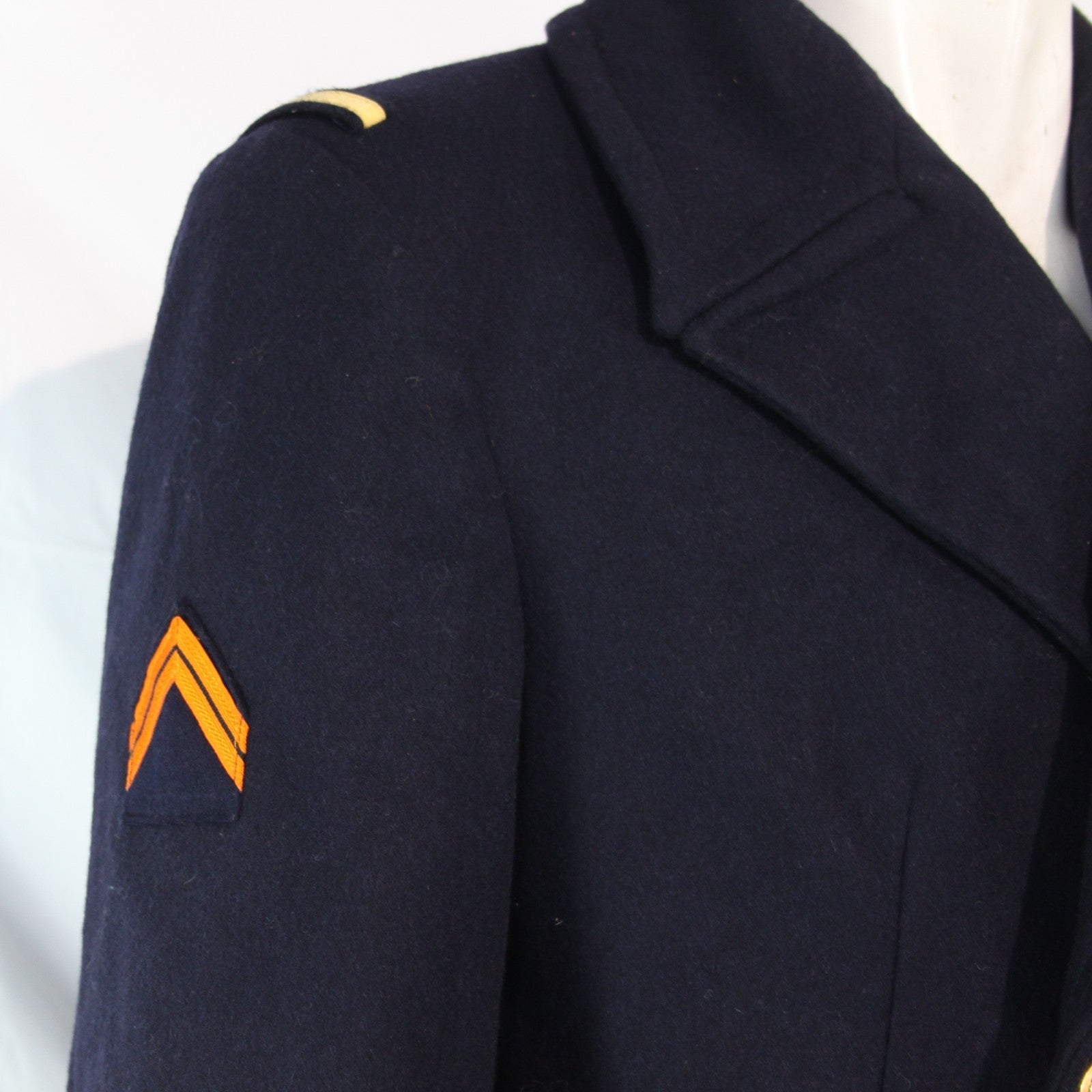 Mens French Airforce Overcoat Greatcoat Genuine Surplus 38-40" Chest (3513)