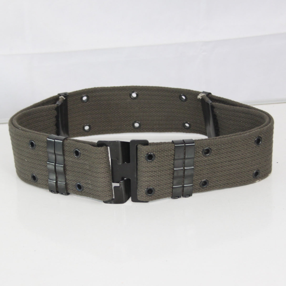 Genuine Surplus Spanish Army Belt 59mm Width Webbing Belt Olive 28-38" (4090)
