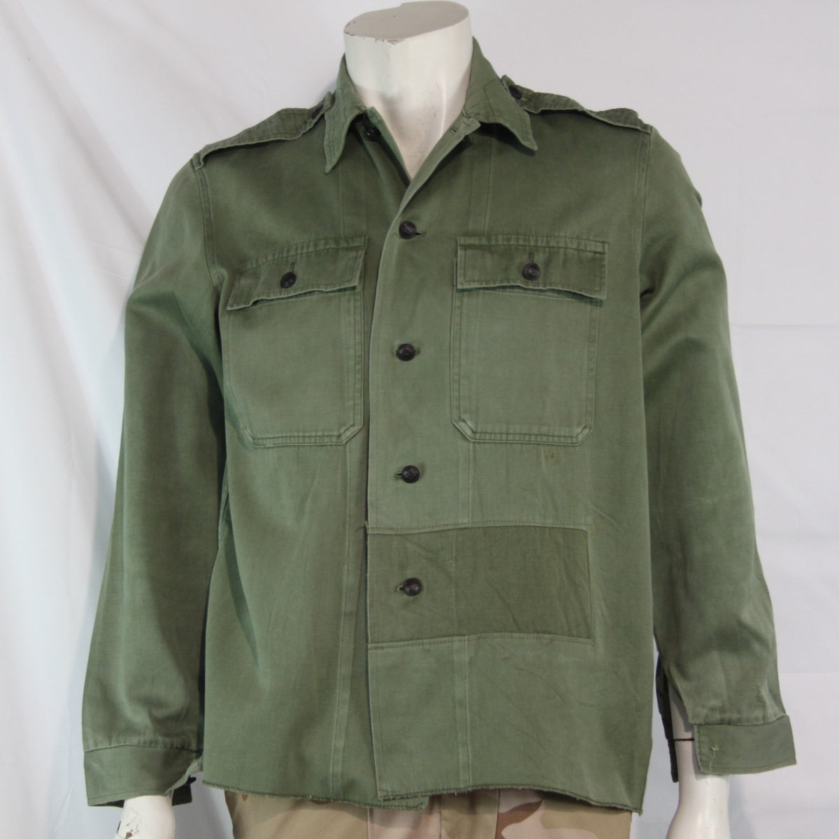 Genuine Surplus Hungarian Army Field Shirt Repaired Heavyweight  38-40" (4069)