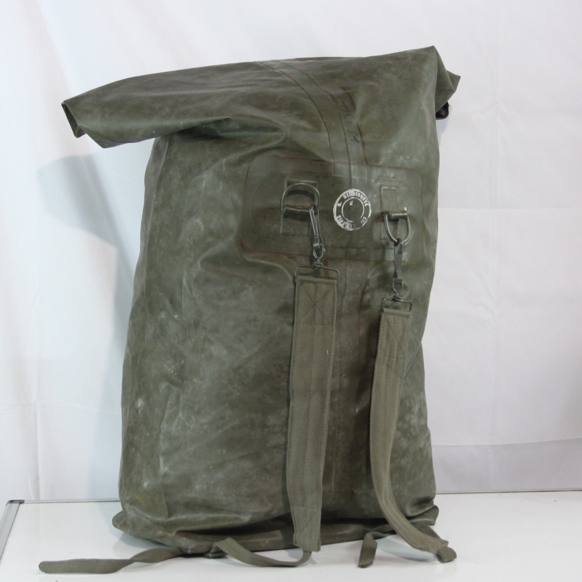 Waterproof Rubberised French Rucksack Roll Top Genuine Surplus  (4335)