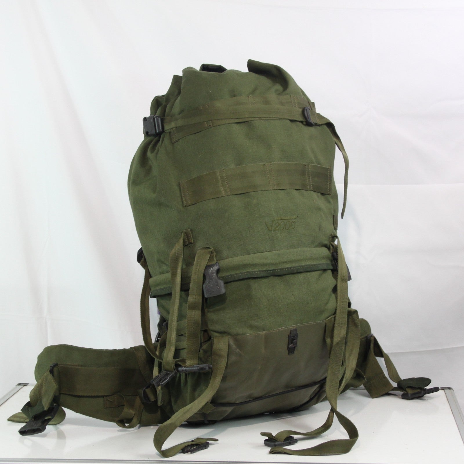 Genuine Surplus British Army Olive V2000 Bergen Rucksack Missing Lid 3813)
