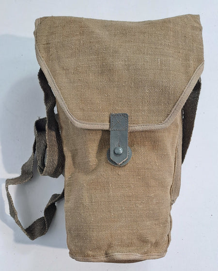 Genuine Surplus Italian Vintage WW2  Mask Bag Side Bag Canvas (1712)
