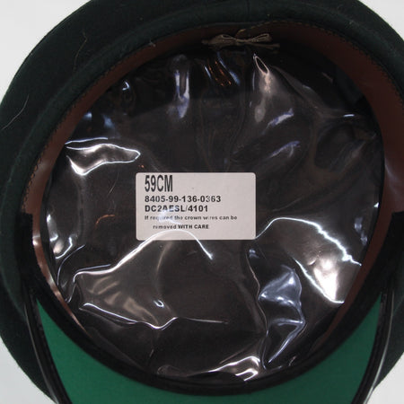 British Army Rifles Regiment Mens Dress Hat Genuine Surplus Peak Cap G1 (4450)