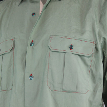 Spanish Civil Guard Long Sleeve Shirt Genuine Surplus  Green 42" Chest (4070)