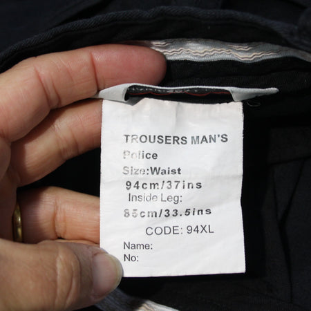 Genuine Surplus British Police Officer Mens Trousers Combats Pants Black (3638)