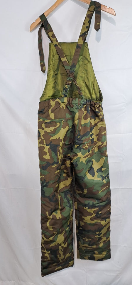 Genuine Surplus Spanish Army Camo Padded Winter Over Trousers 32" Waist (3028)