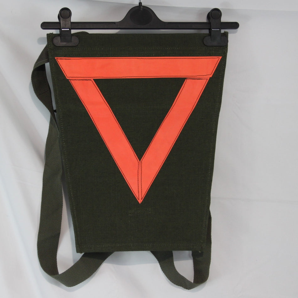 Military Warning Triangle Strap-on Genuine Surplus for Wide Load Canvas NEW 3748
