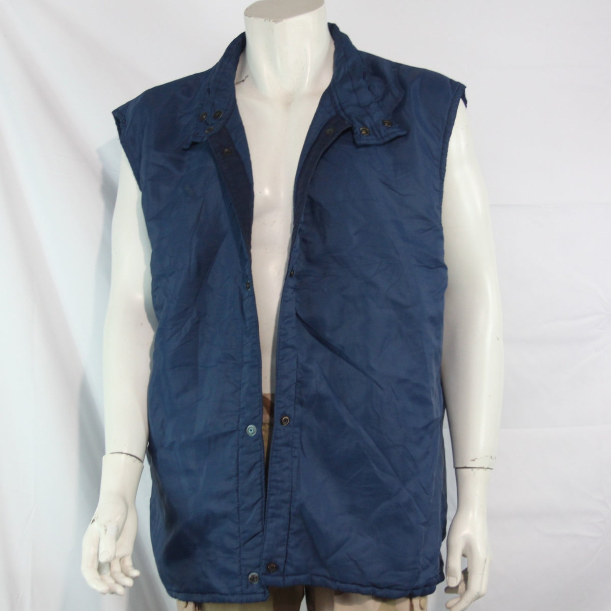 Genuine Surplus Jacket Liner Quilted Blue Thermal Sleeveless Large 42-44" (3734)