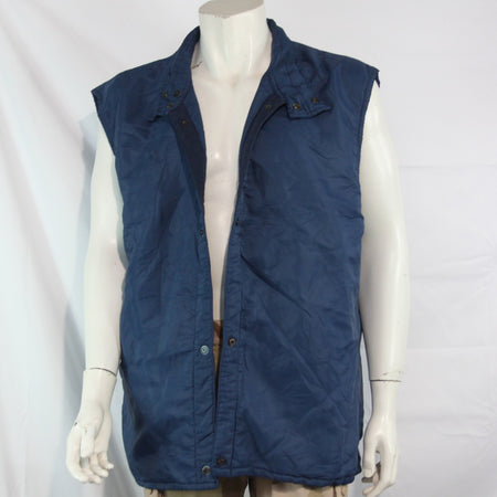 Genuine Surplus Jacket Liner Quilted Blue Thermal Sleeveless Large 42-44" (3734)