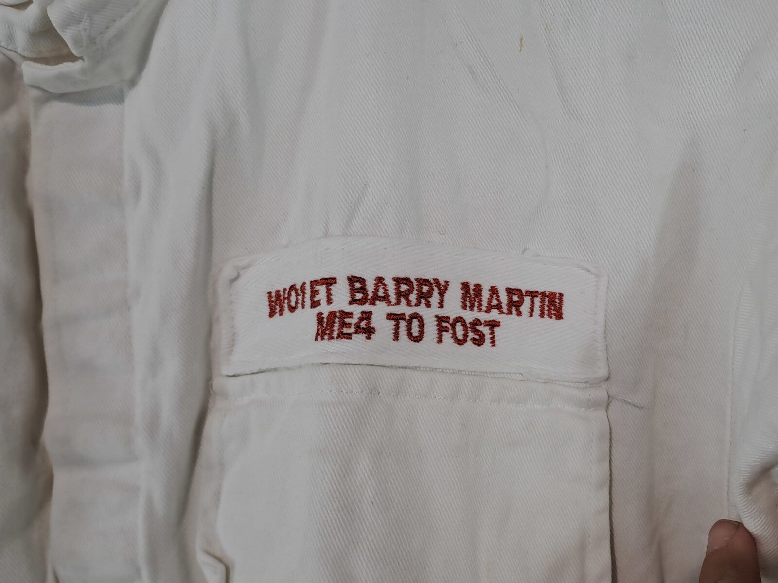 Genuine Surplus British Forces Royal Navy White Overall HMS 38-40" (2583)