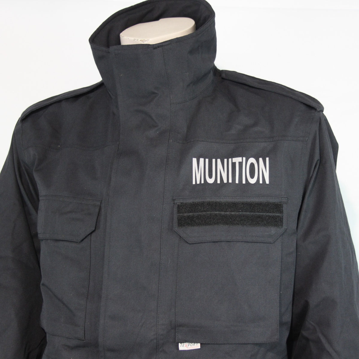 Genuine Surplus French Army Nomex Munitions Waterproof Jacket Black 40-42" (3212