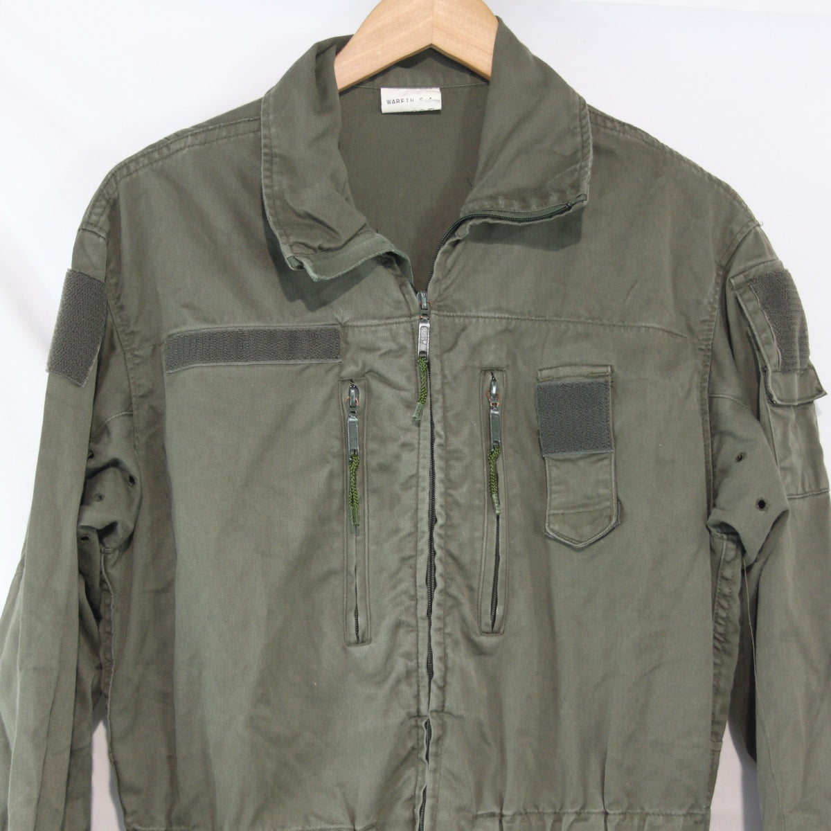 French Army AFV Coverall Olive Green Genuine Surplus 36" Chest Xshort (4170)