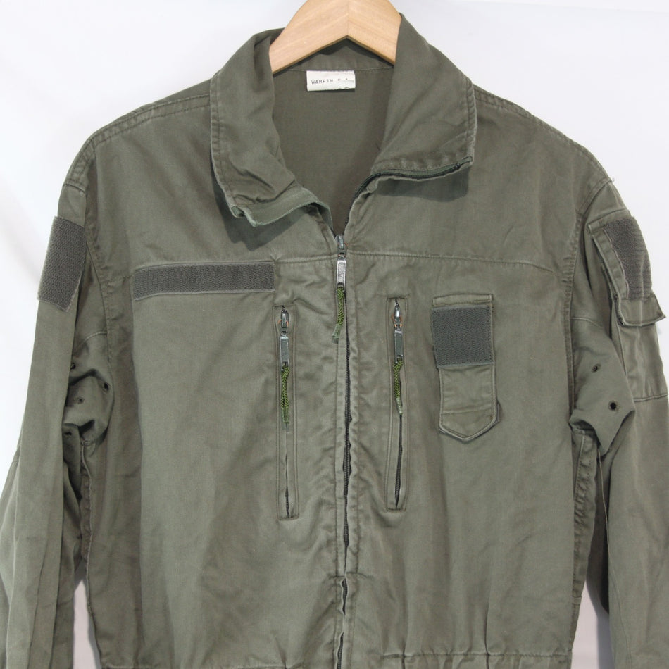 French Army AFV Coverall Olive Green Genuine Surplus 36" Chest Xshort (4170)