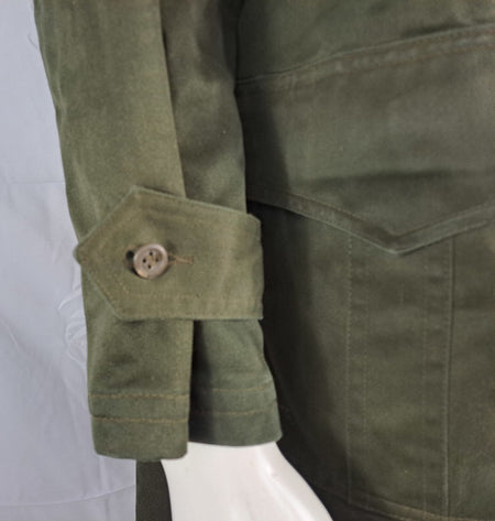 Genuine Surplus Czech Army Parka Unlined Olive Green Canvas No belt (1671)