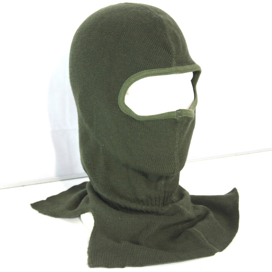 Genuine Surplus Dutch Military Winter Balaclava Wool Mix Olive (4201)