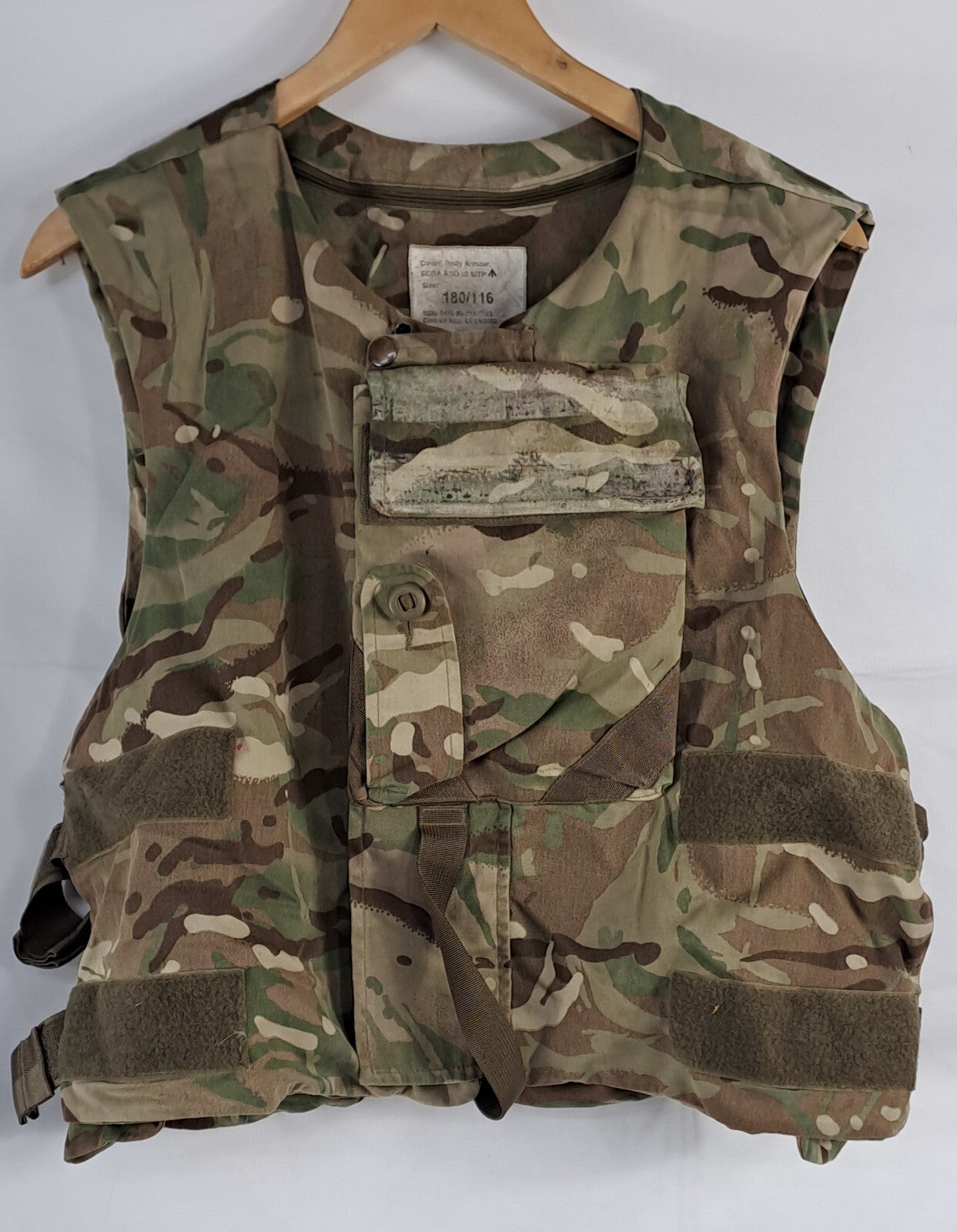 Genuine Surplus British MTP Camo Body Armour Plate Cover Vest XXL 116  (2756)