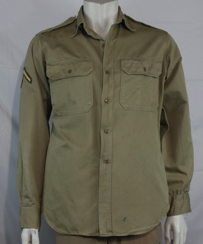 Genuine Surplus Vintage US Army Shirt 5th Armoured 1950's60's 38-40" (1526)