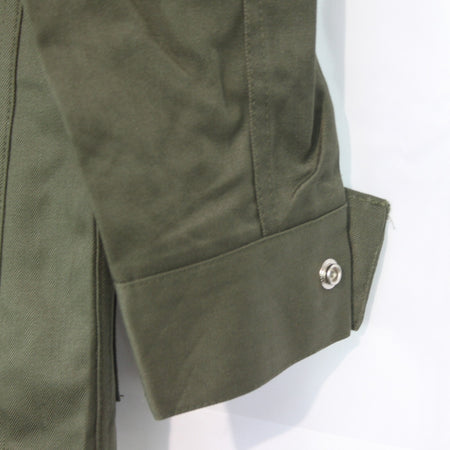French Army Style Plain Olive Green Lightweight Canvas Jacket 30" Chest (3318)
