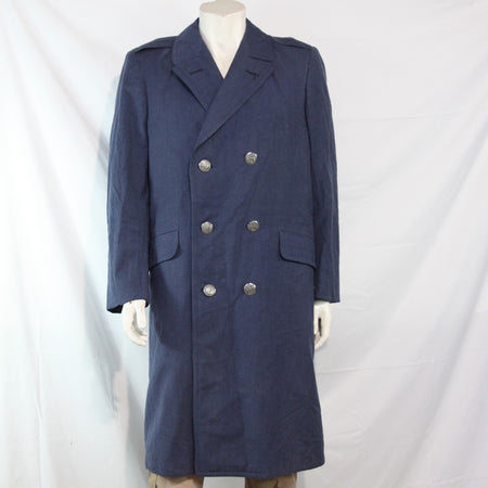 US USAF Airforce Wool Greatcoat Genuine Surplus Mens Overcoat 36-38" (3509)