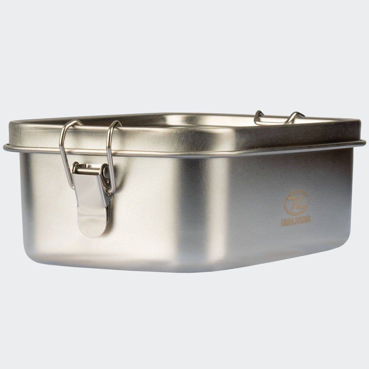 Highlander Stainless Steel Scran Box Lunch Box Tin Bento Box Metal Strong 1 Litr