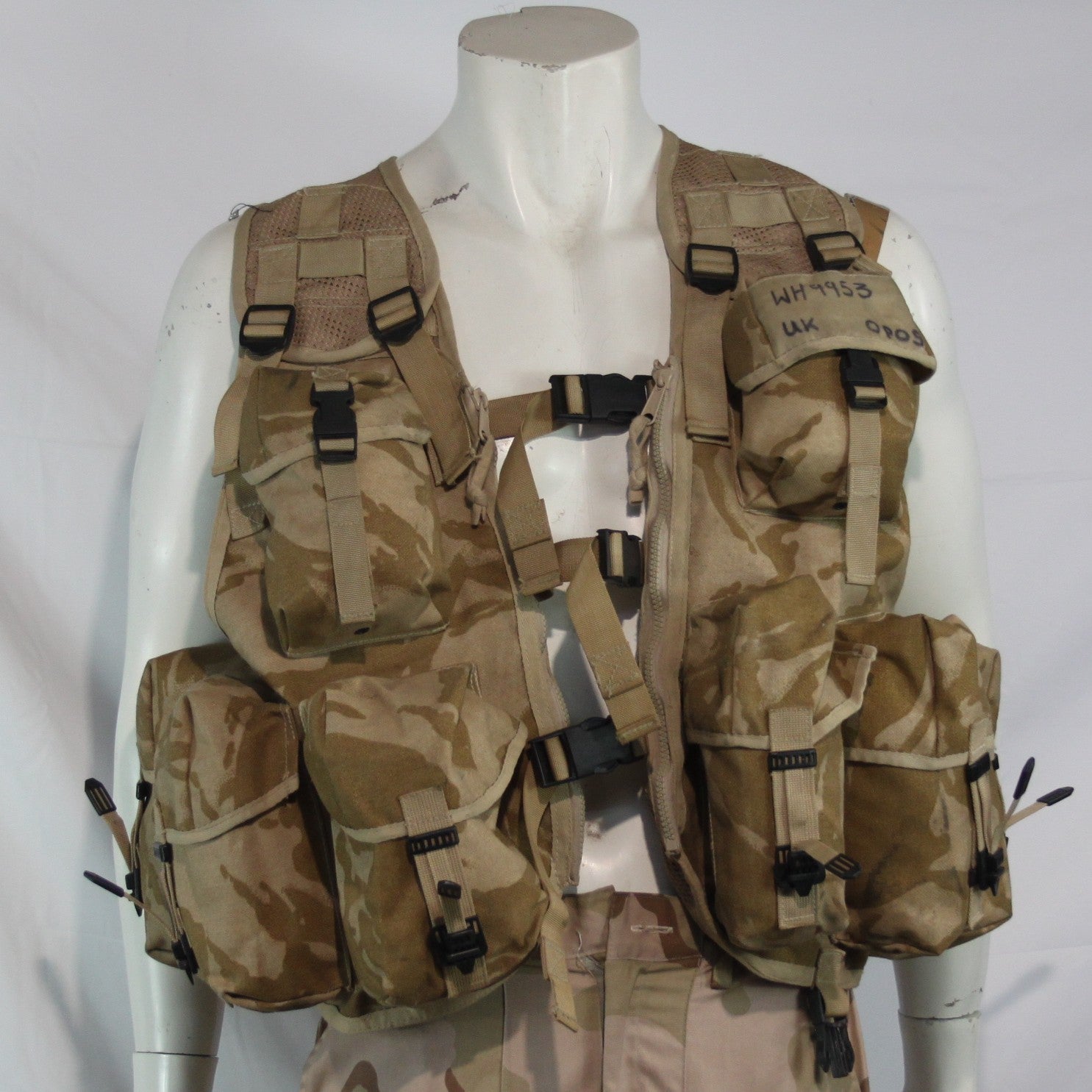 British Army Assault Vest Desert Camouflage DPM Genuine Surplus 3980
