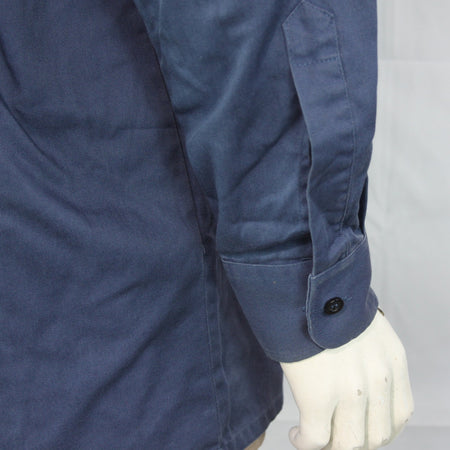 Blue Polycotton Military Office Work Shirt Long Sleeve Genuine Surplus  (4229)