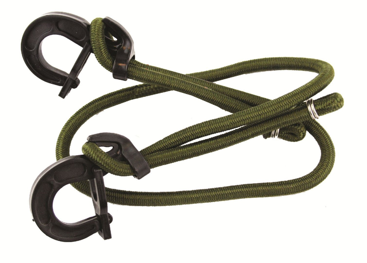 Highlander Olive Adjustable Bungee Strap Stretch Tarpaulin Fasten 8mm x 100cm