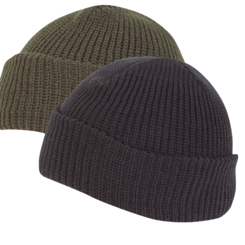 Highlander Acrylic Knitted Bob Hat Watch Hat Black Green