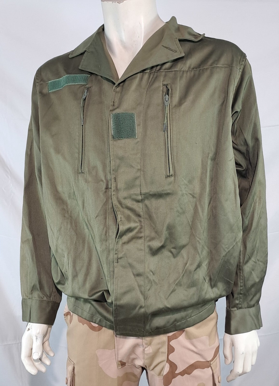 Genuine Surplus French Army Olive F2 Jacket Embroidered Butterfly 40-42" (3068)