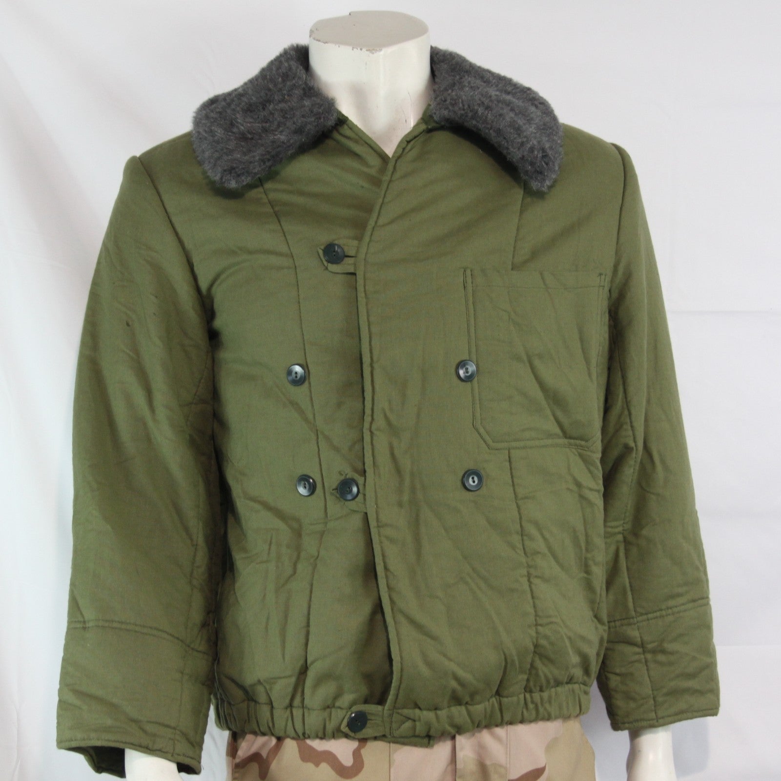 Genuine Surplus Hungarian Army Parka Jacket Liner Padded FFur Collar 36" (3745)