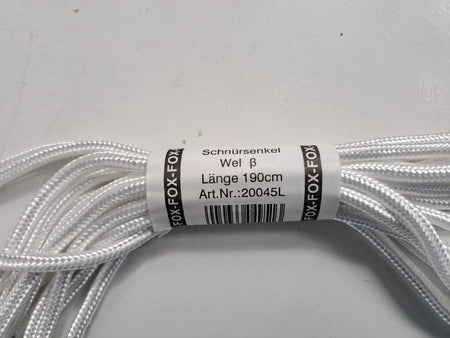 Genuine Surplus German Army Issue White Boot Laces 190cm 1 Pair (1892)