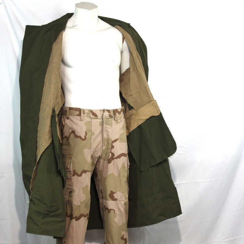 Genuine Surplus Czech Military Overcoat Green Army 46-48" (3335)