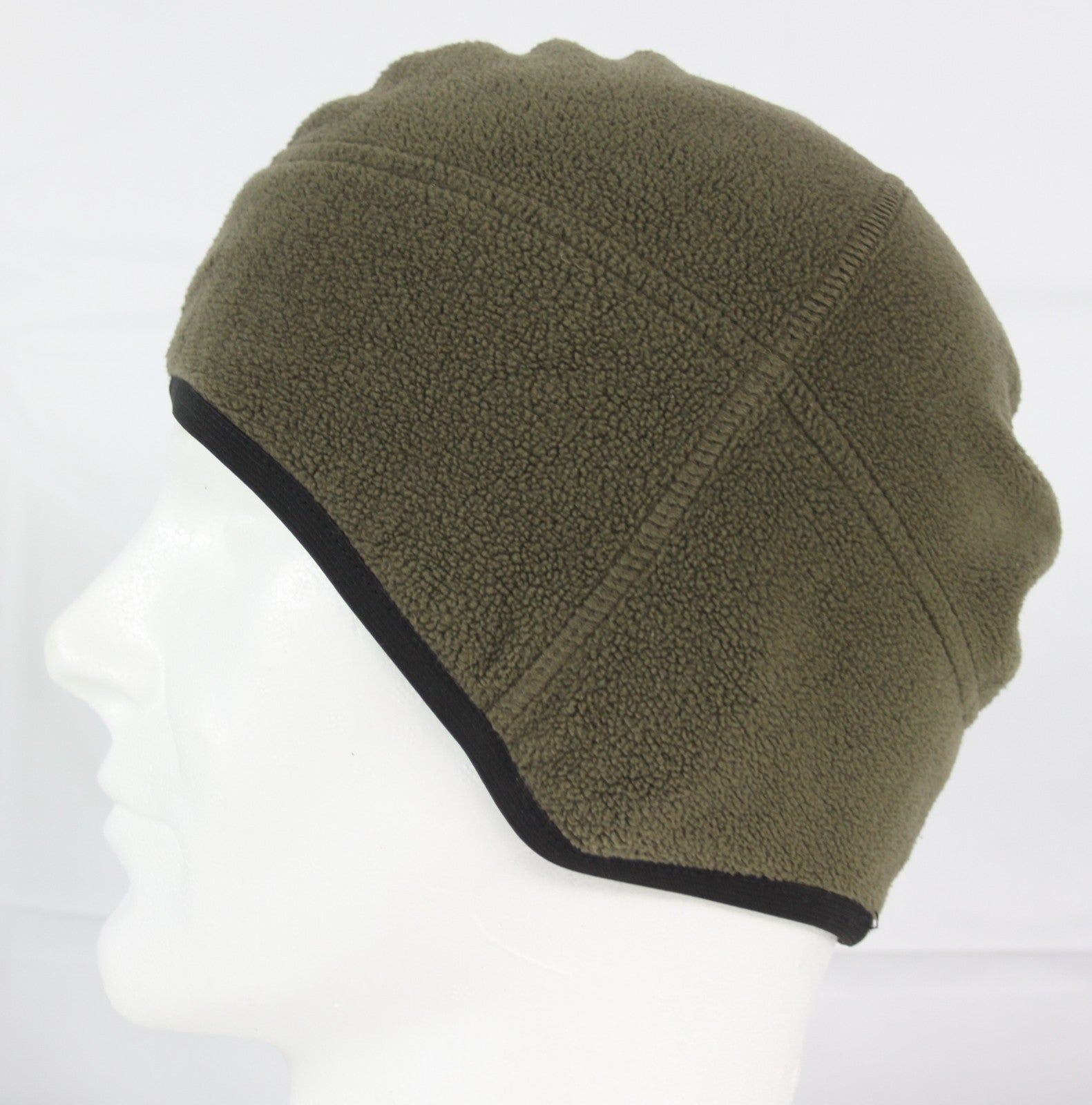 Genuine Surplus Austrian Army Fleece Beanie Hat Bob Watch Green (1025)