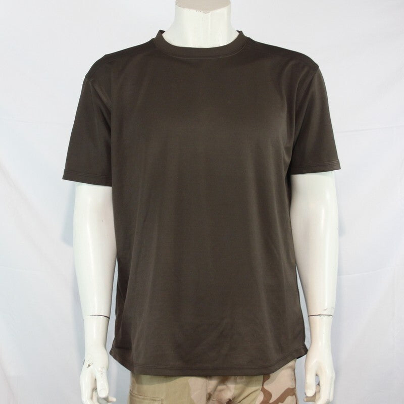 Genuine Army Surplus British Polyester T-Shirt Short Sleeve Wicking Brown